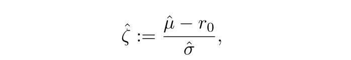 Sharpe ratio formula, crypto