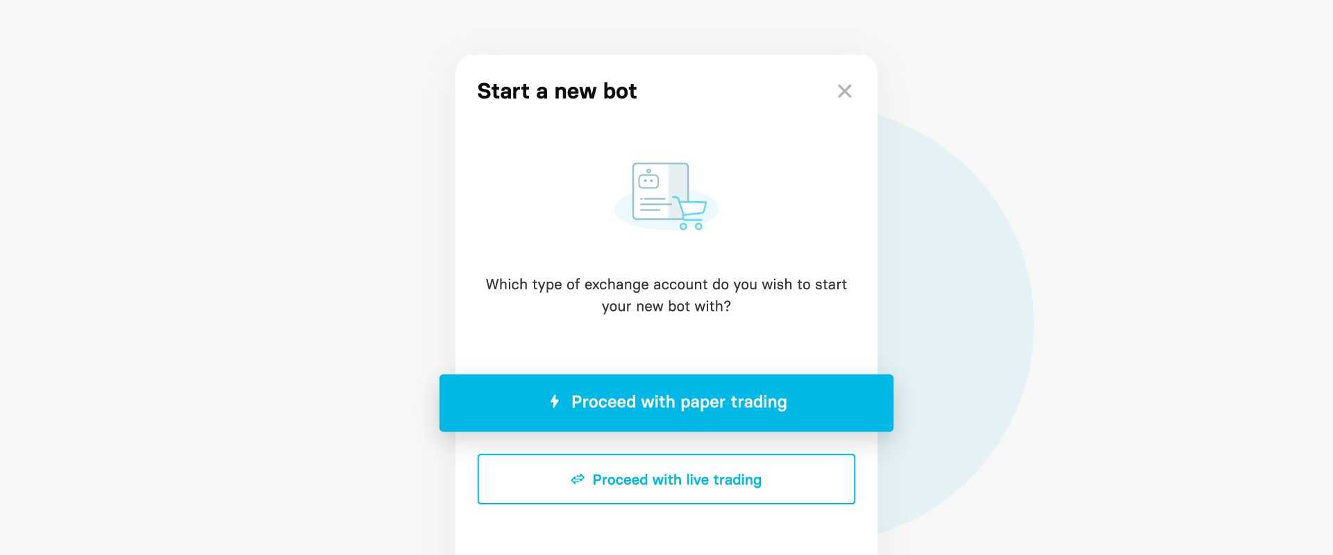 Bot deployment - Virtual trading