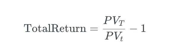 Total return formula